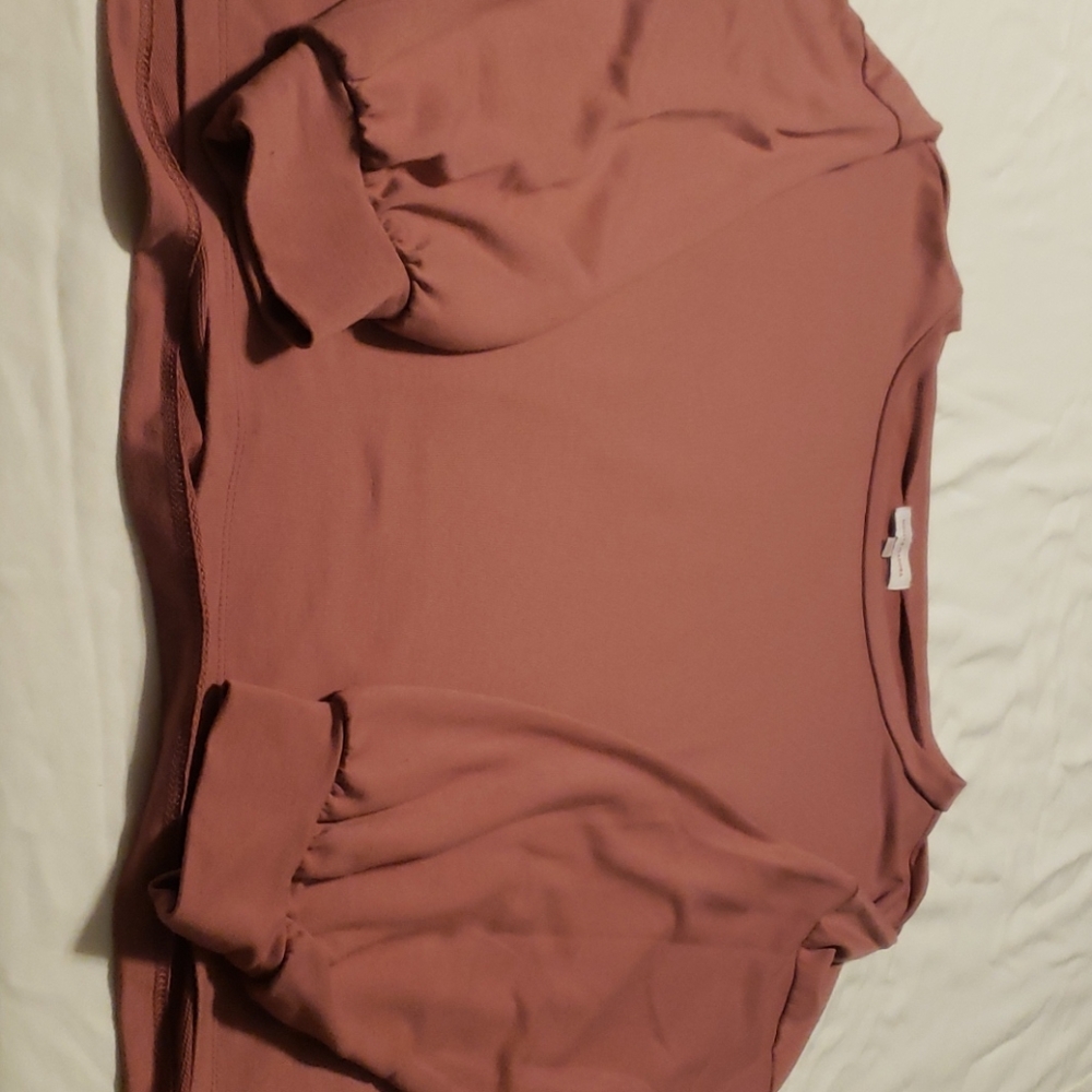 Molly and Isadora long sleeve rose tee shirt